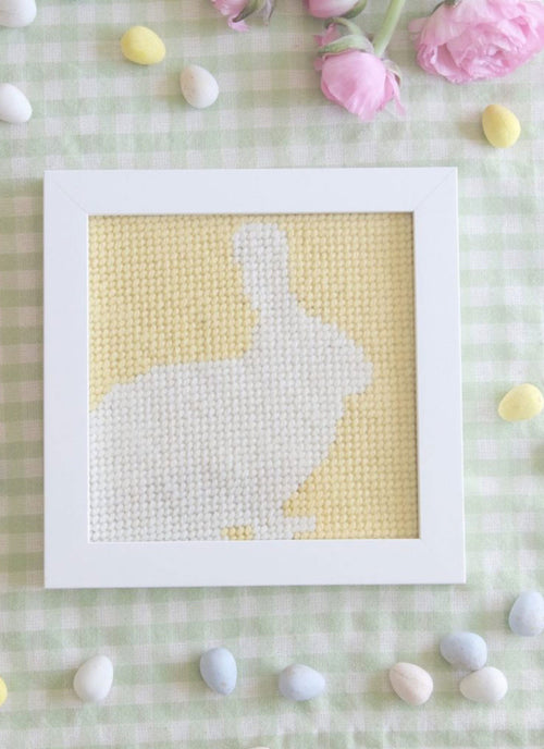 Kids Loop Needlepoint Kit Yellow Bunny