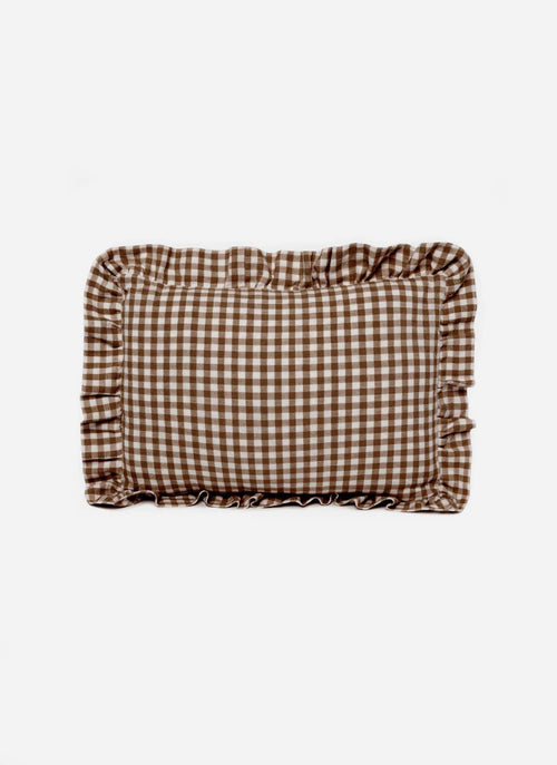 MINI GINGHAM - Nutmeg Petite Pillow