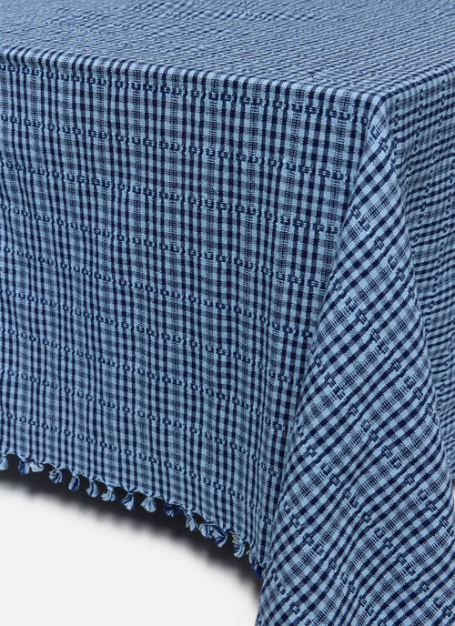 SOHO - Two Toned Indigo Tablecloth